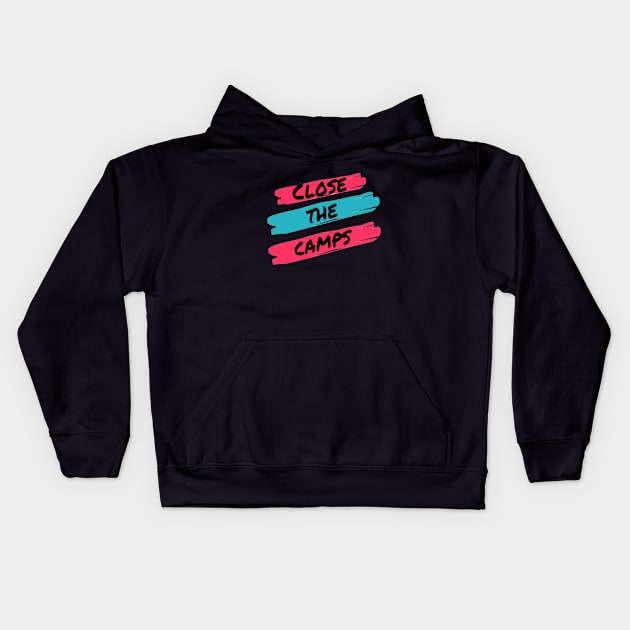 Close the camps Kids Hoodie by sara99